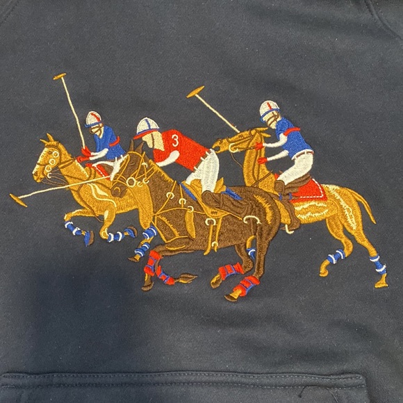 Polo Ralph Lauren Racing Horses Hoodie Kid’s - Picture 3 of 6
